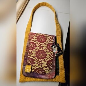 Robin Lathroum Textile/Fiber One Of A Kind Womens Bag 15x12
